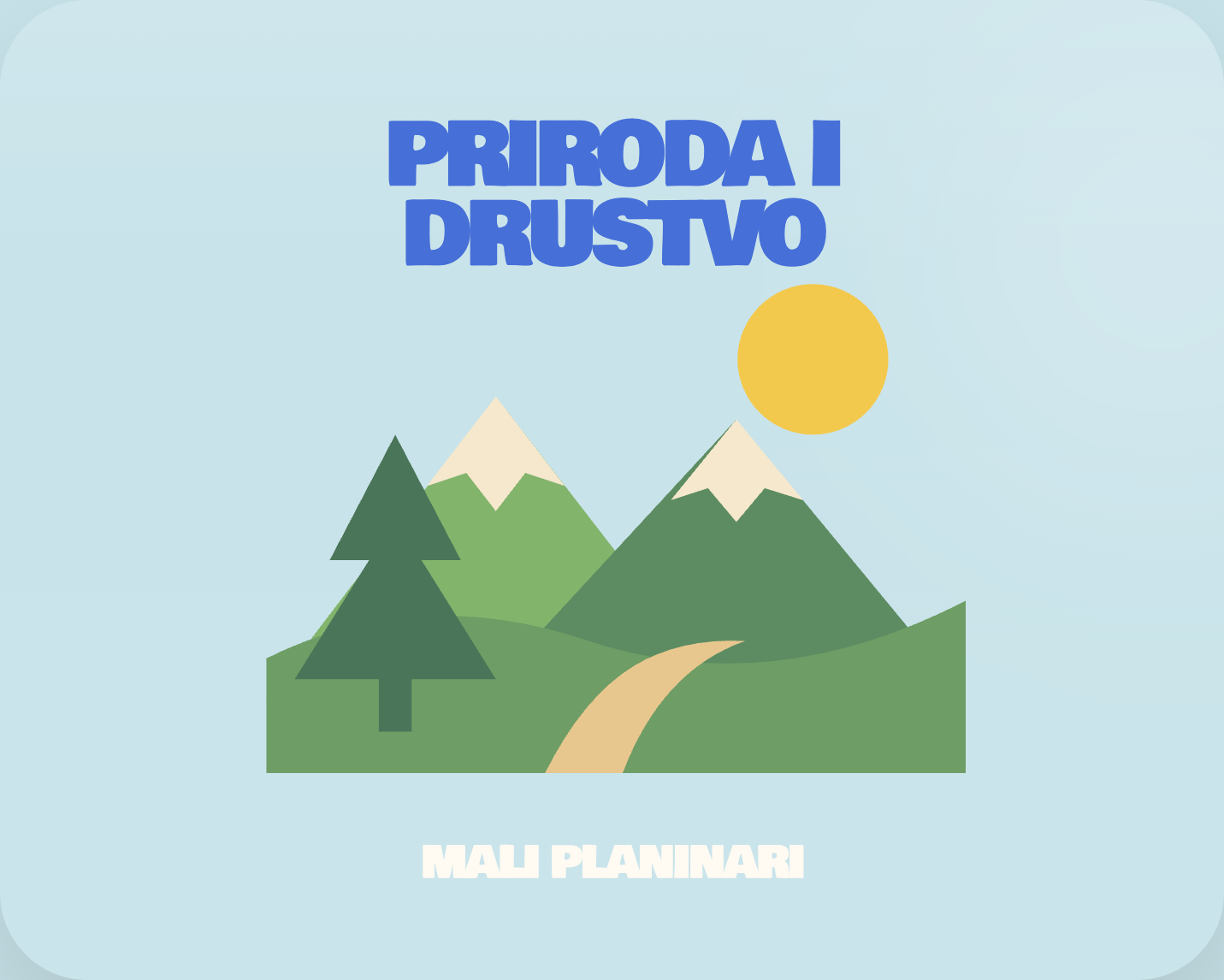 Naslovna stranica albuma 'Priroda i drustvo'