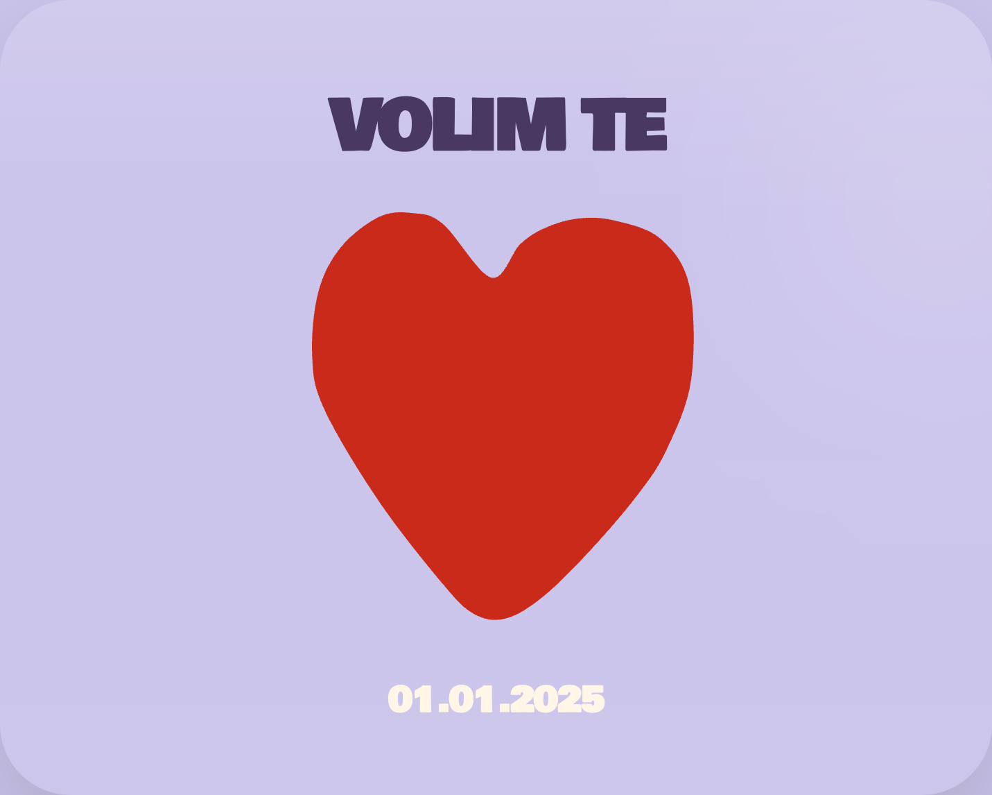 Naslovna stranica albuma 'Volim te'